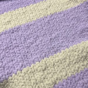 Lilac and Vanilla Full-Size Topper Blanket